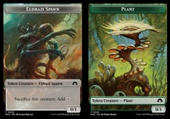 Eldrazi Spawn (2) // Plant (26) Token - Foil
